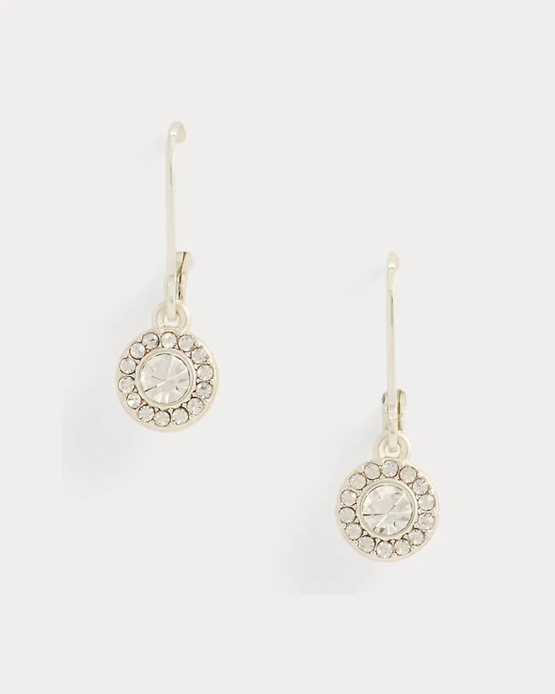 Ralph Lauren Versilberte Pavé-Ohrhänger Silver
