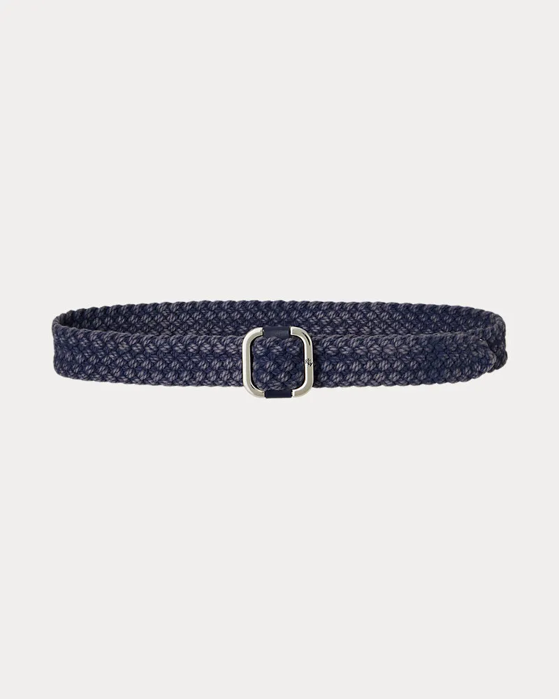 Ralph Lauren Denim-Gürtel mit Schiebeschnalle Blue