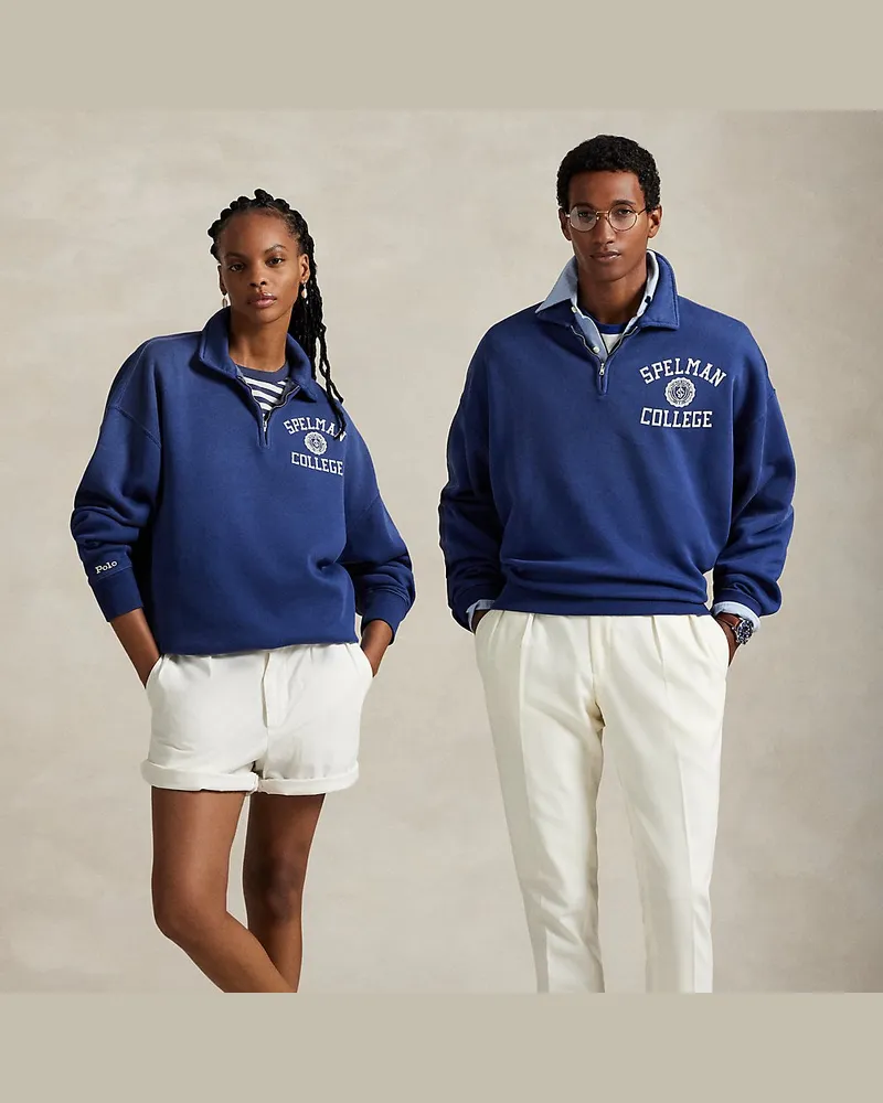 Ralph Lauren Der Fleece-Pullover Spelman College Blue