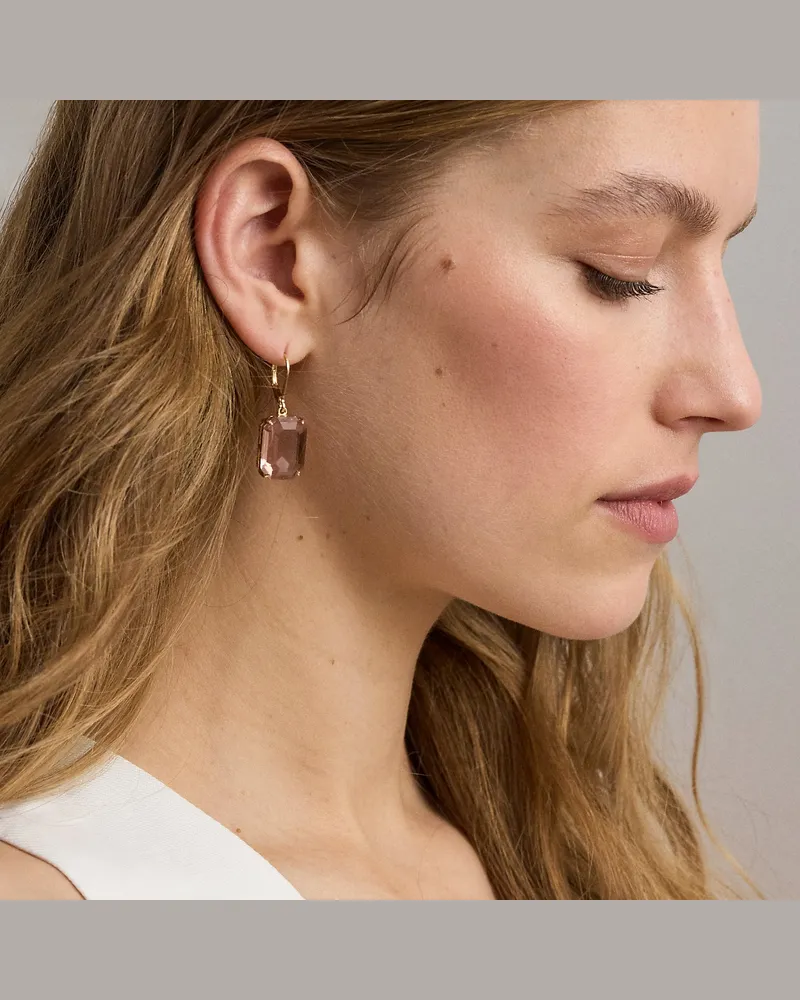 Ralph Lauren Vergoldete Ohrringe mit Ziersteinen Gold