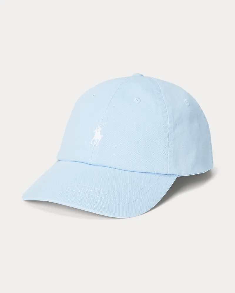 Ralph Lauren Klassische Baumwollchino-Baseballkappe Blue