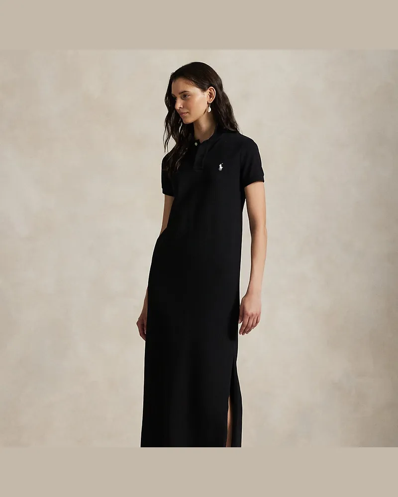 Ralph Lauren Polokleid aus Baumwollpiqué Black