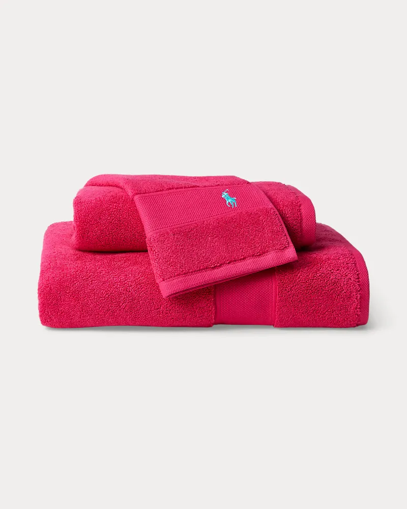 Ralph Lauren Home Das Polo-Handtuch und Badematte Pink