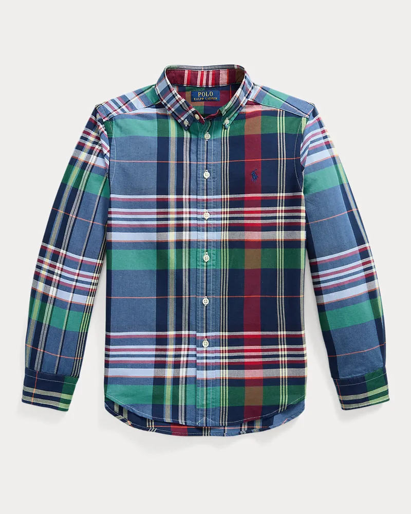 Ralph Lauren Kariertes Hemd aus Baumwolloxford Multi