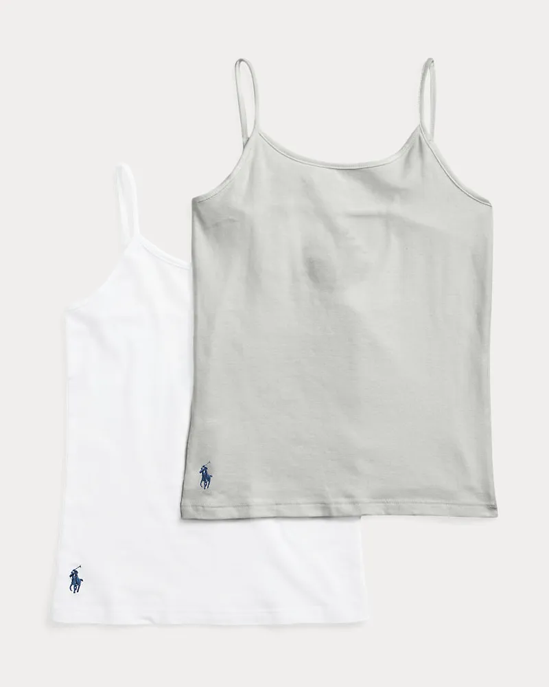 Ralph Lauren Top aus Stretchjersey im 2er-Pack White