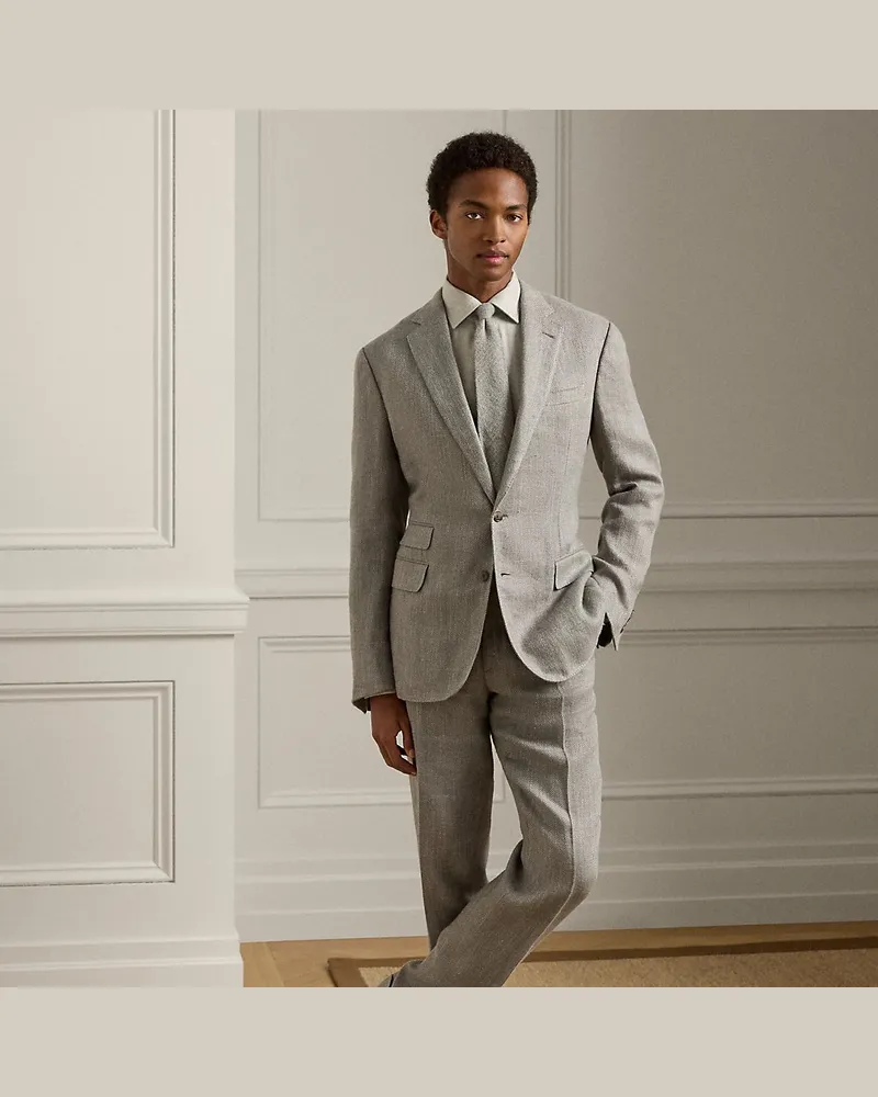 Ralph Lauren Handgeschneiderte Anzughose Gregory Grey