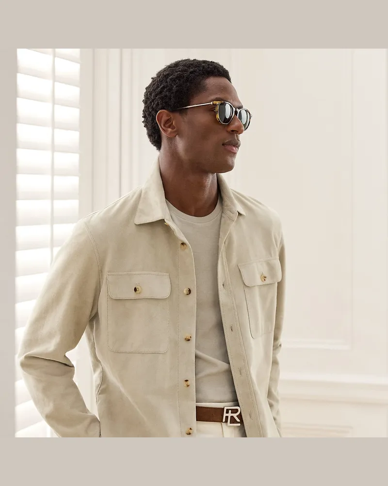 Ralph Lauren Hemdjacke Calloway aus Wildleder Grey