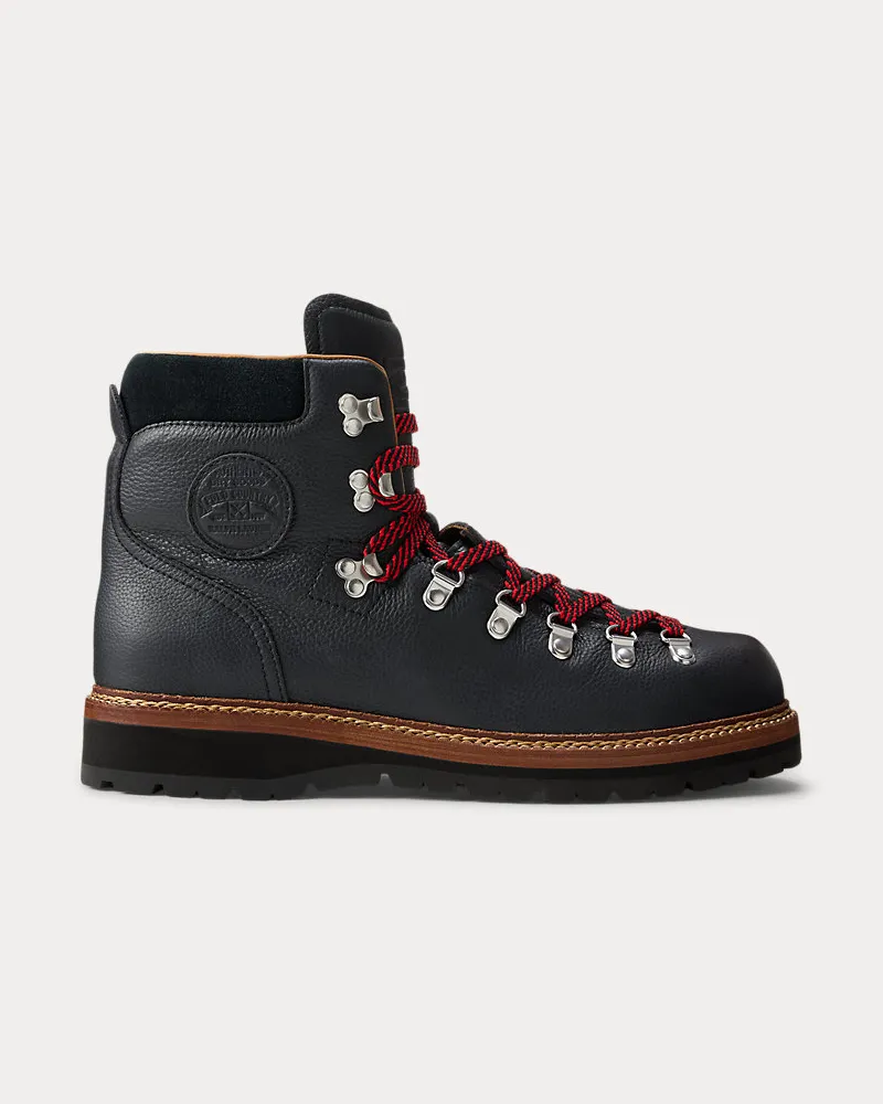 Ralph Lauren Wanderstiefel Alpine aus Leder Black