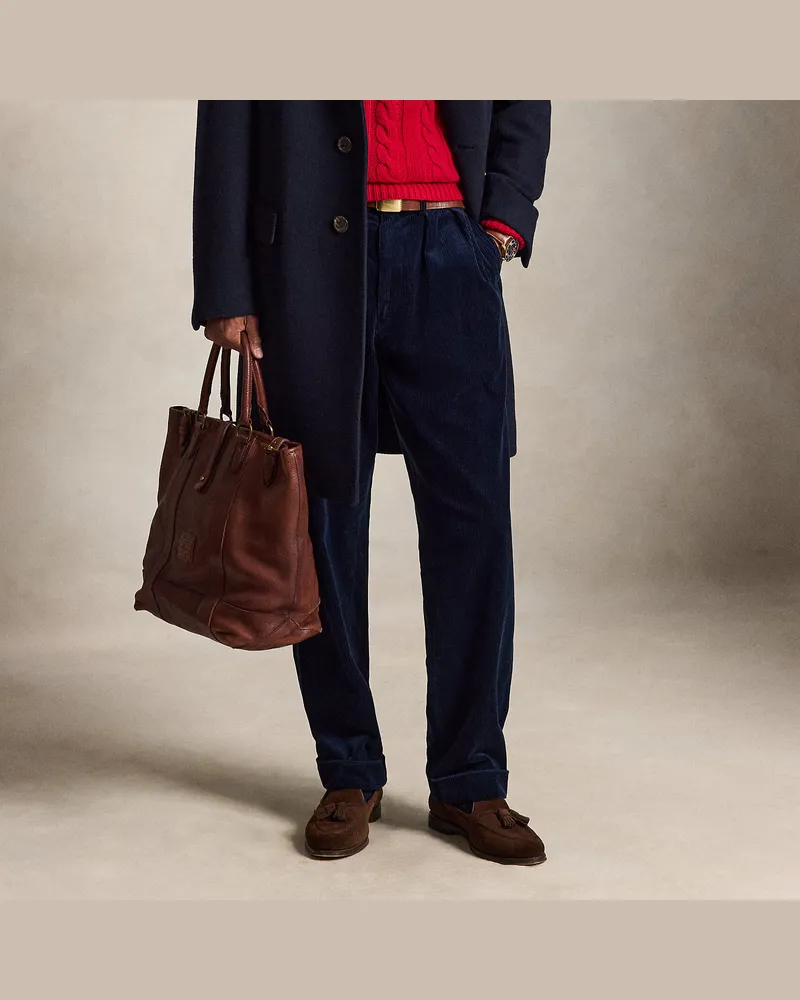 Ralph Lauren Relaxed-Fit Kordsamthose Whitman Blue