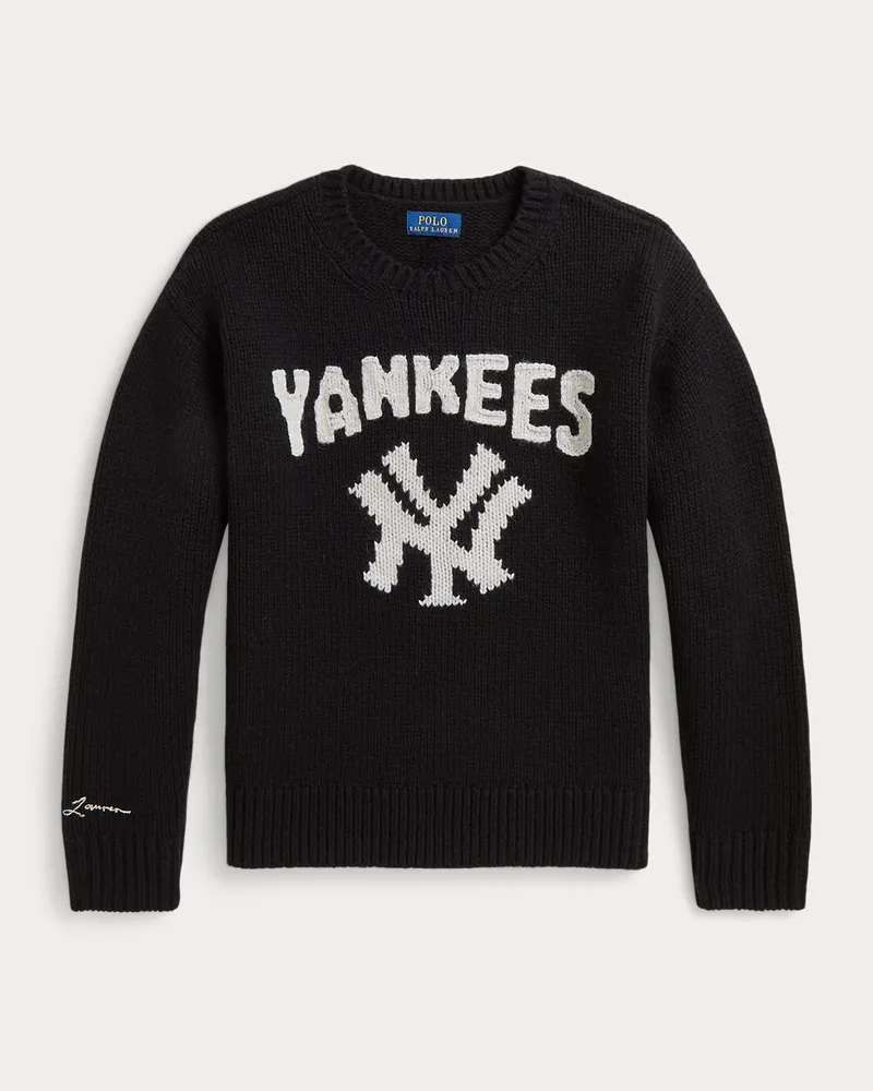 Ralph Lauren Pullover Polo   Lauren Yankees Black