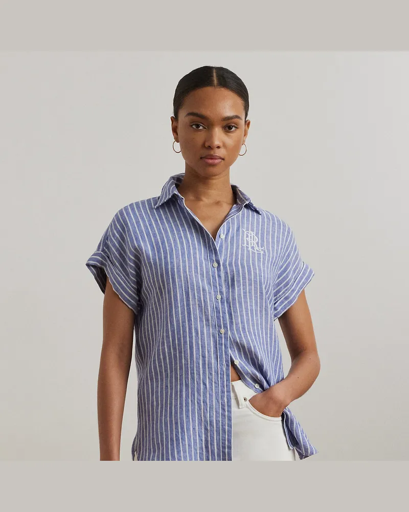 Ralph Lauren Relaxed-Fit Kurzarmhemd mit Streifen Blue