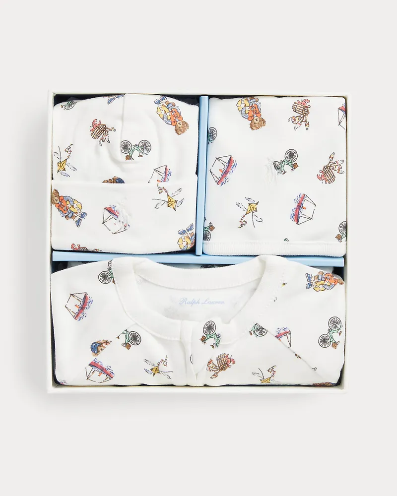 Ralph Lauren 3-teiliges Geschenkset mit Polo Bear Multi