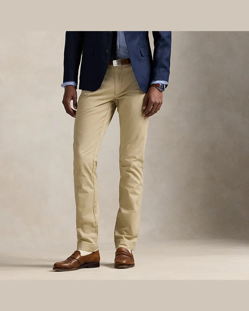 Ralph Lauren Slim-Fit-Chino mit Stretch Tan