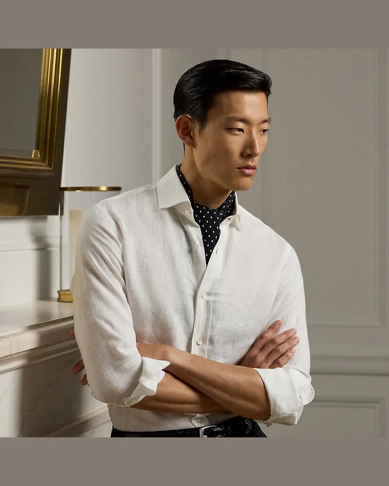 Ralph Lauren Leinenhemd White