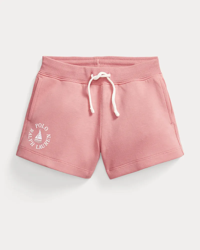 Ralph Lauren Doppelstrickshorts mit Segelboot-Logo Pink