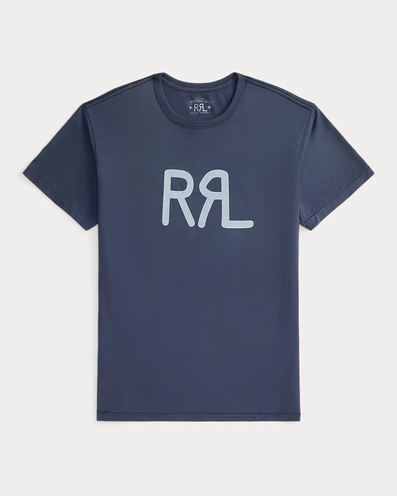 Ralph Lauren T-Shirt mit „RRL“-Ranchlogo Blue