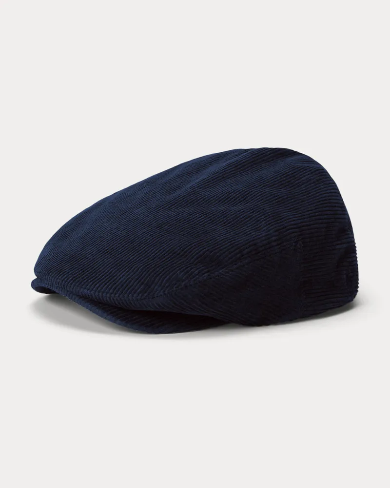 Ralph Lauren Schiebermütze aus Kordsamt Blue