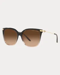 Ralph Lauren Sonnenbrille Kate mit Steigbügel Brown