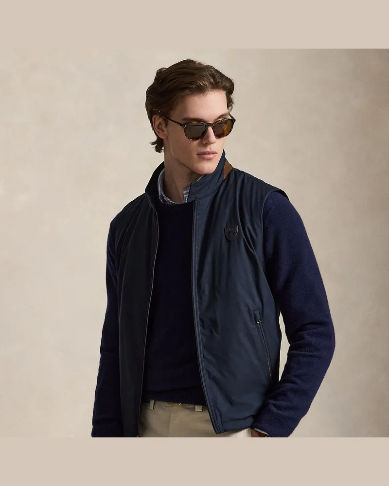 Ralph Lauren Weste Abottson aus Gabardine Blue