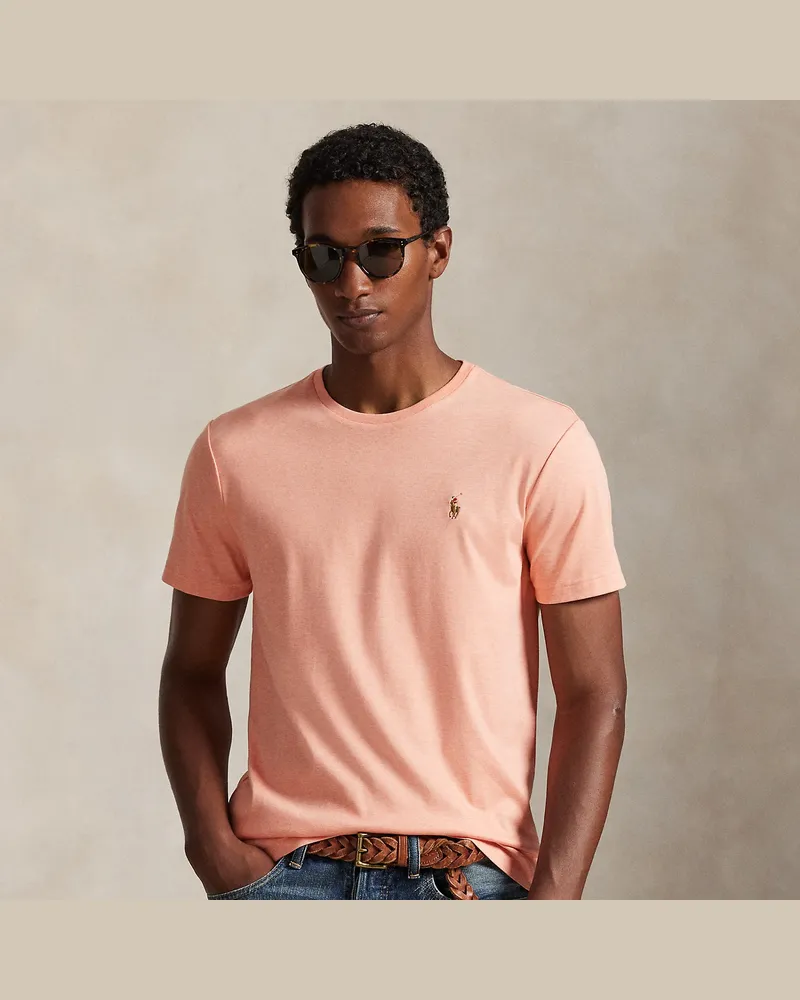 Ralph Lauren Weiches Custom-Slim-Fit T-Shirt Orange