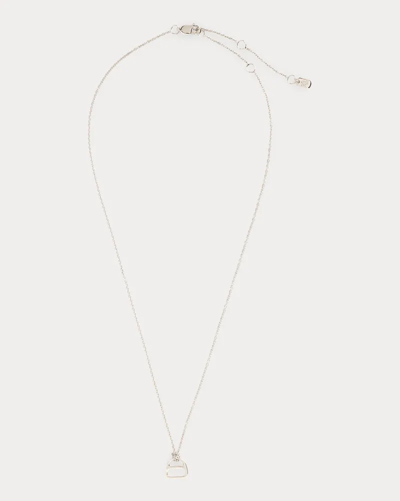 Ralph Lauren Silber-Halskette mit Schlüsselanhänger Silver