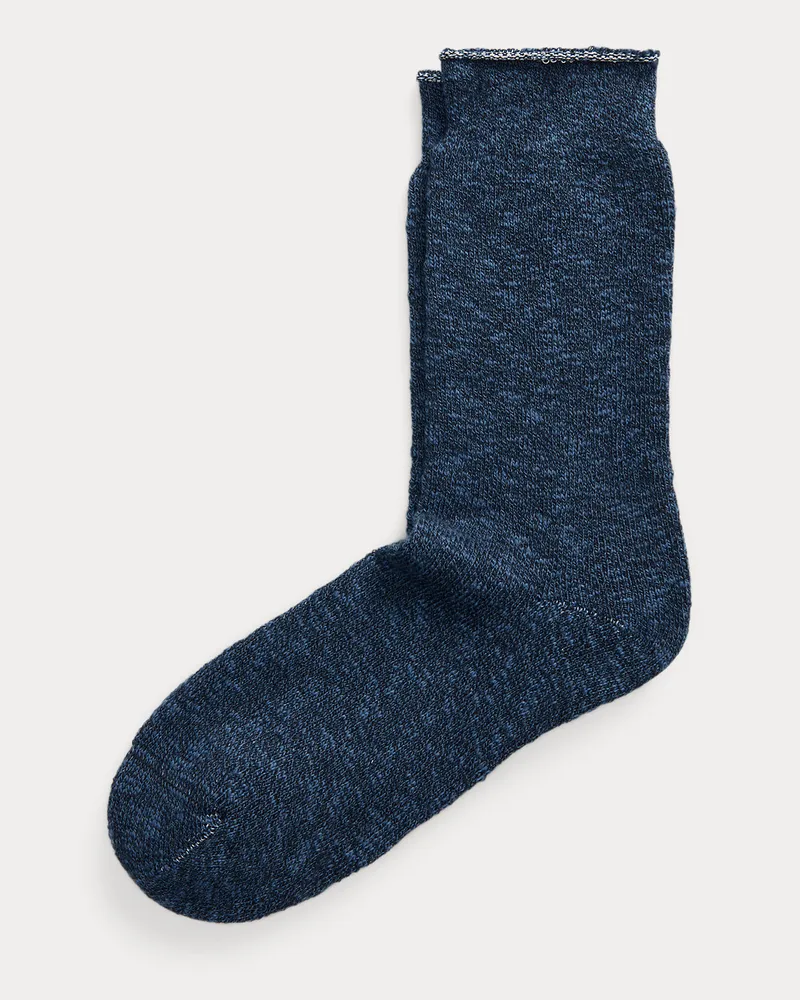 Ralph Lauren Melierte Stretch-Socken mit Baumwolle Blue