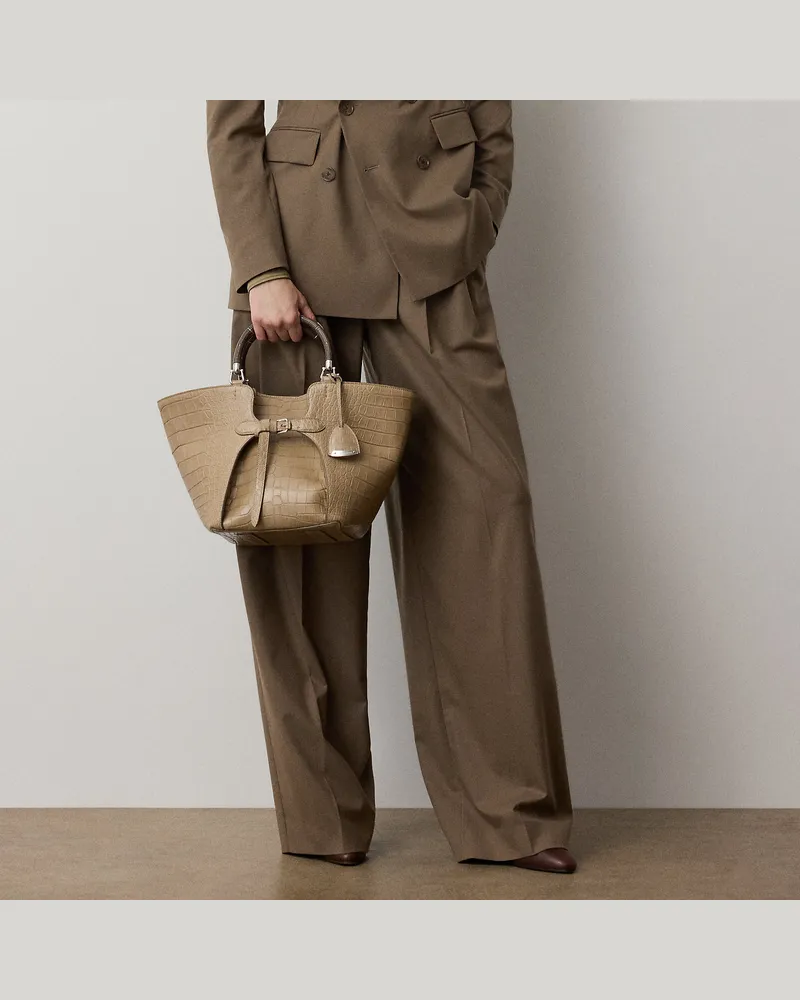 Ralph Lauren Hose Clarice aus Wollmischung Tan