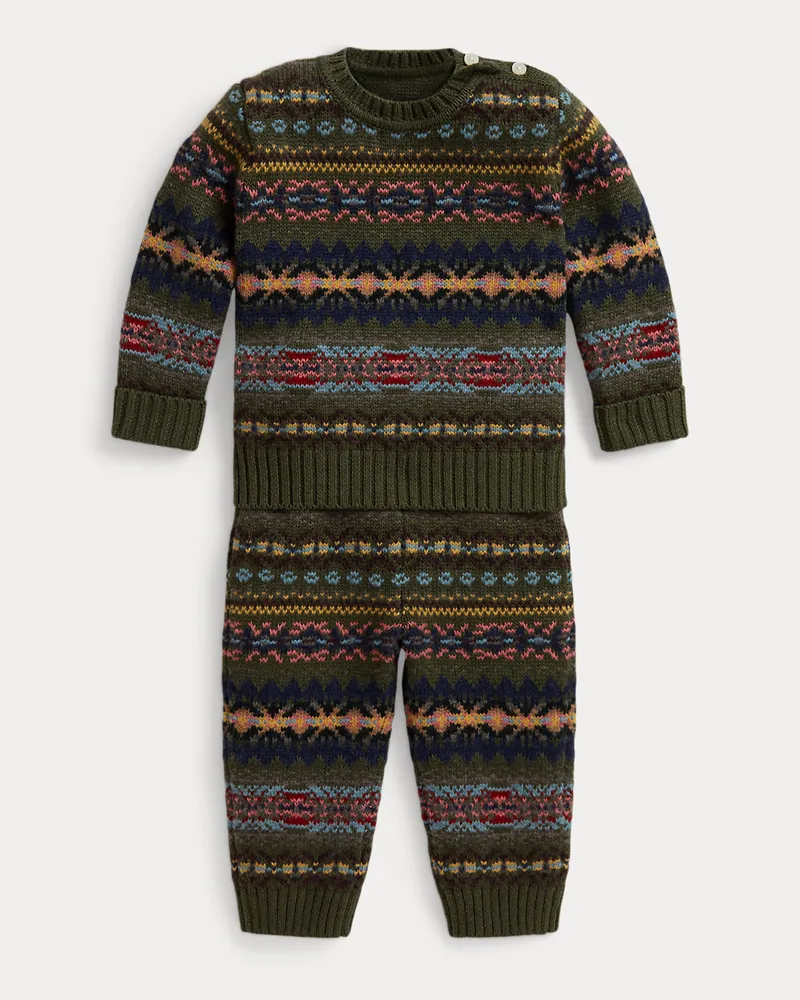 Ralph Lauren Pullover und Hose mit Fair-Isle-Muster Multi