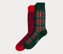 Gestreifte und karierte Anzugsocken