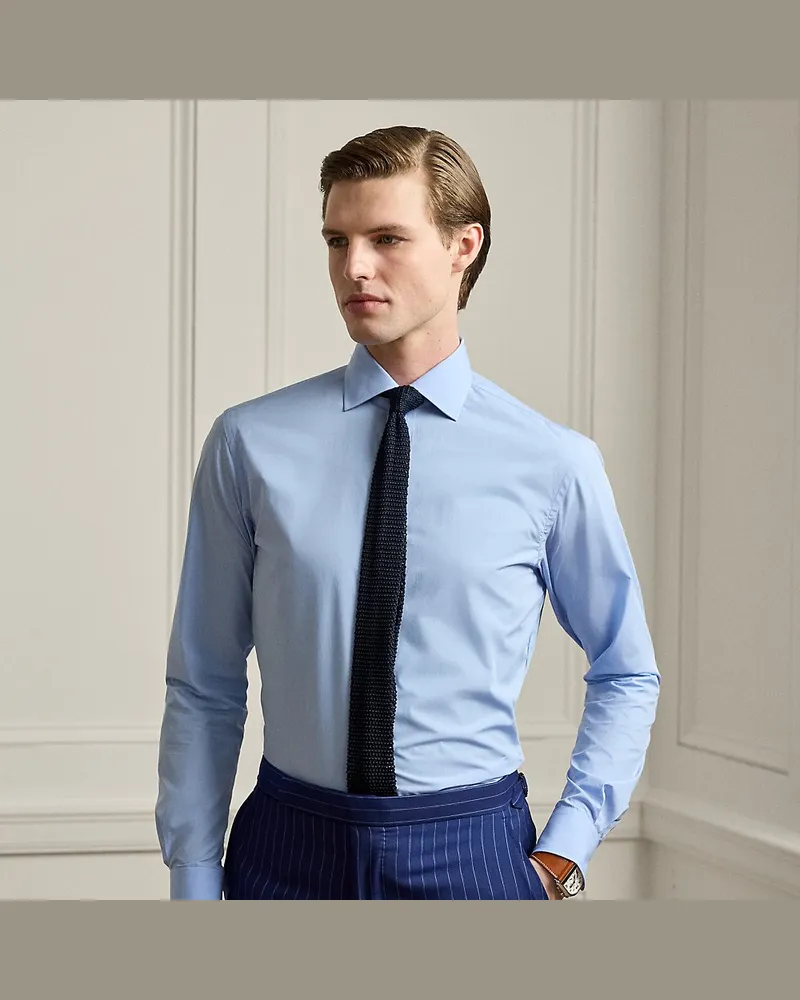 Ralph Lauren Fil-à-Fil-Hemd Blue