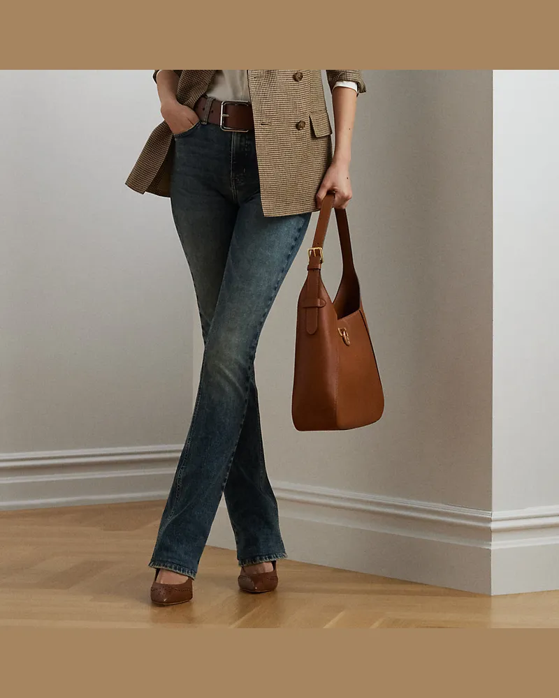 Ralph Lauren Bootcut-Jeans mit hoher Leibhöhe Blue