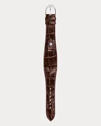 Ralph Lauren Medium-Stirrup-Armband, Alligatorleder Brown