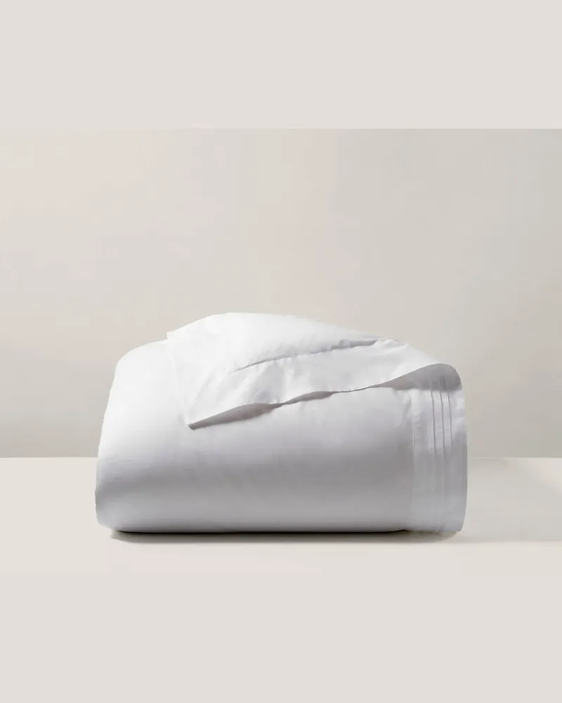 Ralph Lauren Home Bettbezug aus Baumwolle mit Falten White
