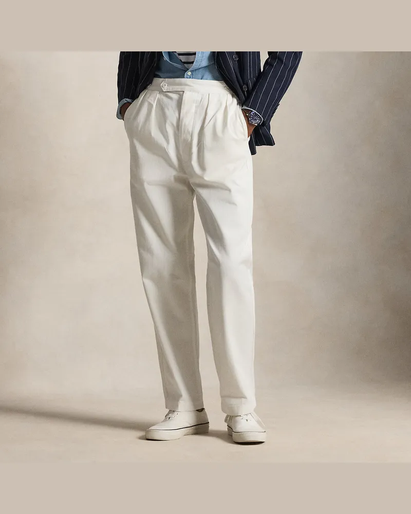 Ralph Lauren Relaxed-Fit Twill-Offiziershose White