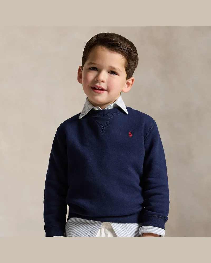 Ralph Lauren Fleece-Sweatshirt Blue