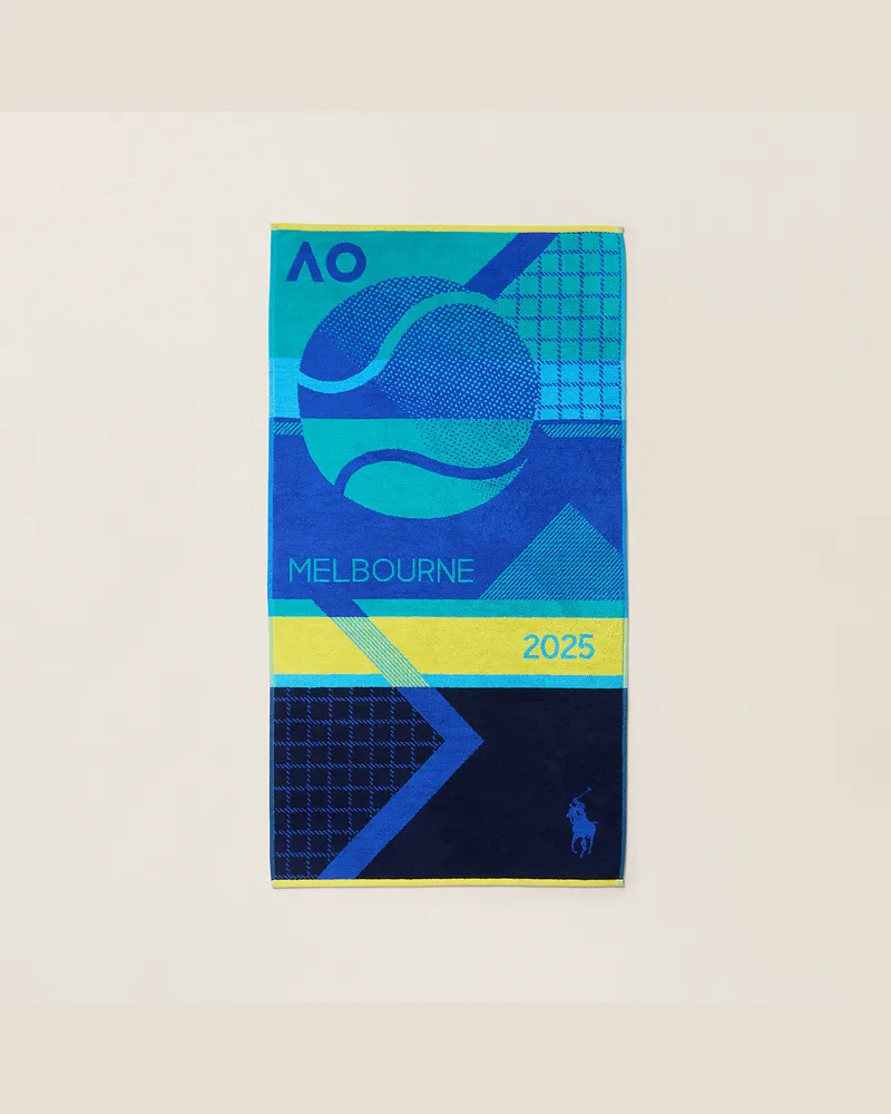 Ralph Lauren Home Handtuch Australian Open mit Grafik Blue