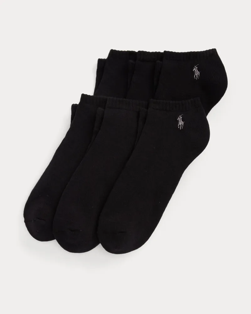Ralph Lauren 6er-Pack gepolsterte Kurzsocken Black