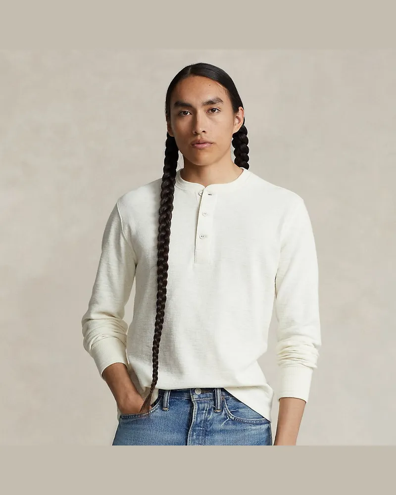 Ralph Lauren Henley-Hemd PRL x Naiomi Glasses Natural