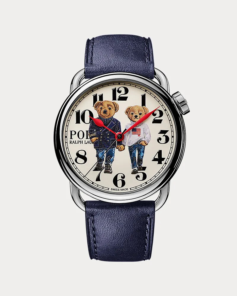 Ralph Lauren Armbanduhr mit  Ralph Lauren & Ricky Polo Bears White