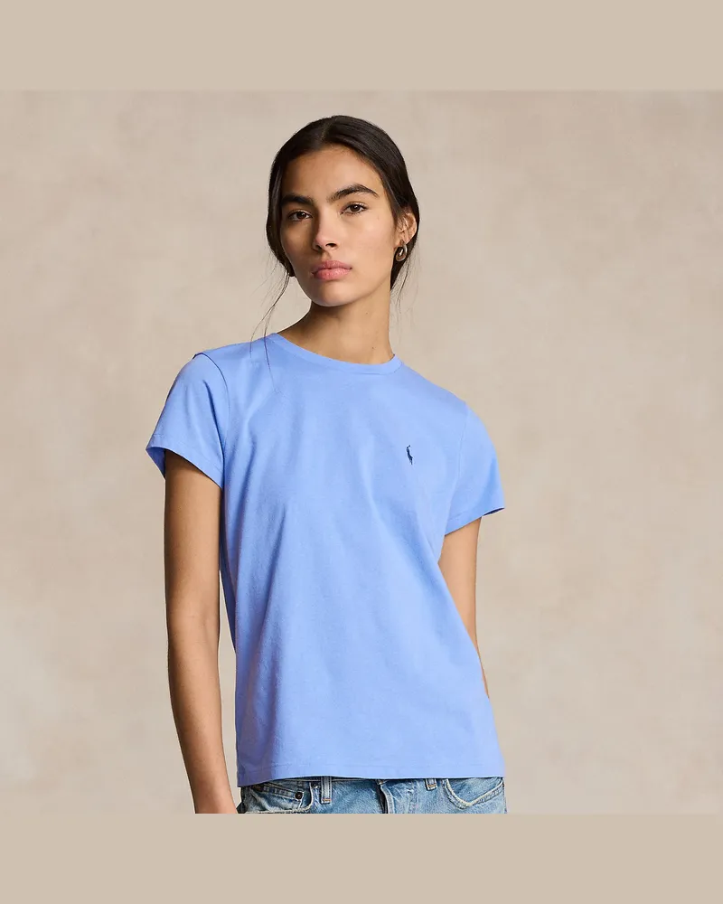 Ralph Lauren T-Shirt aus Baumwolljersey Blue