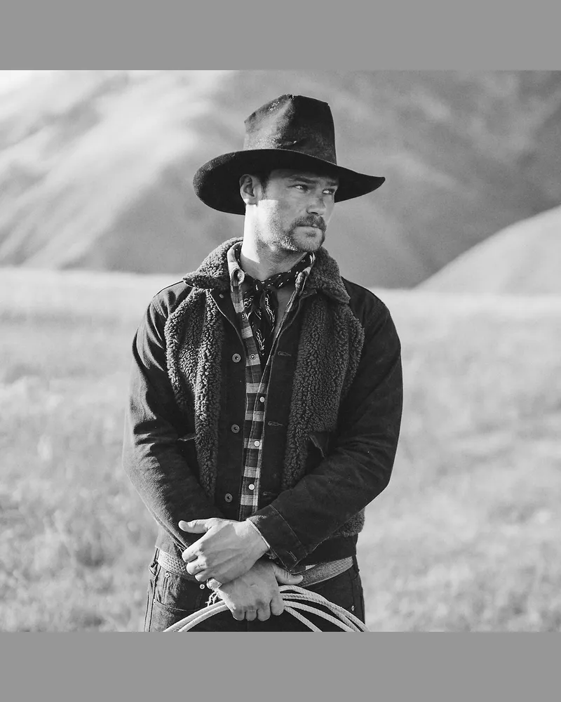 Ralph Lauren Segeltuchjacke mit Fleecebahnen Black