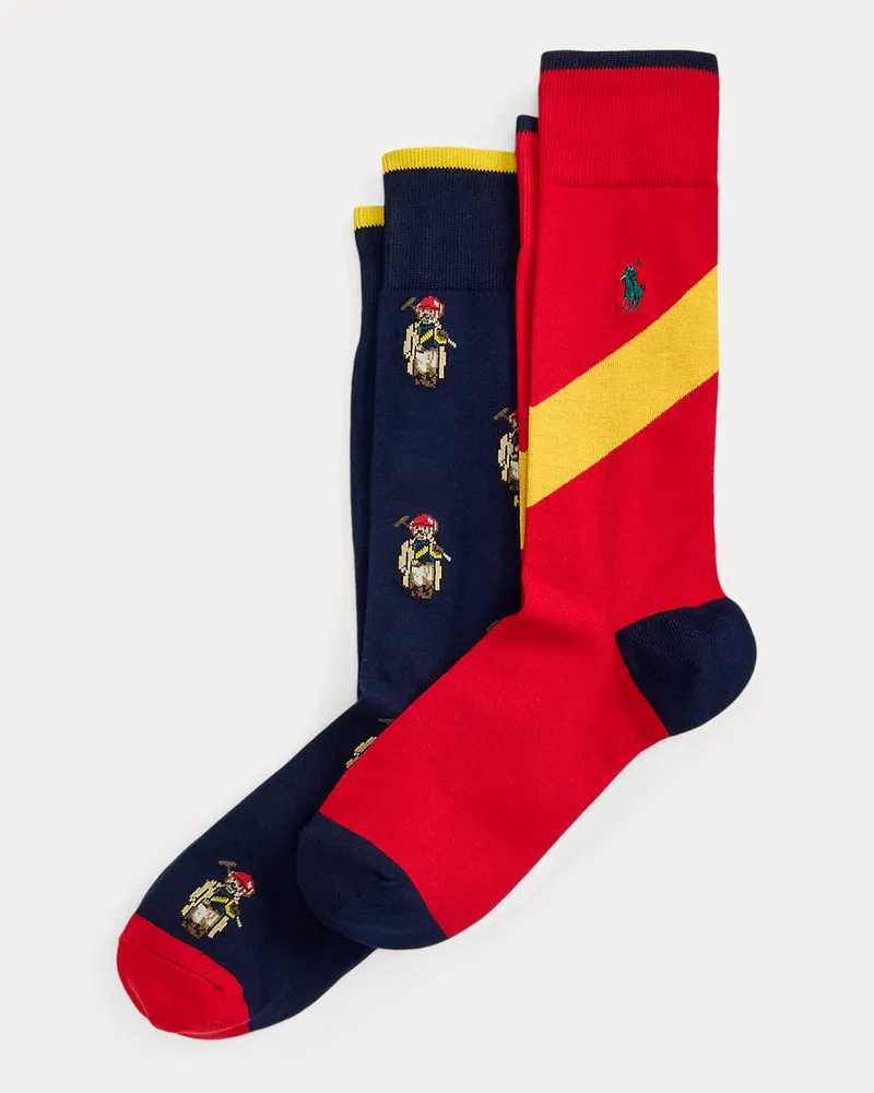 Ralph Lauren 2er-Pack Anzugsocken mit Polo Bear Multi