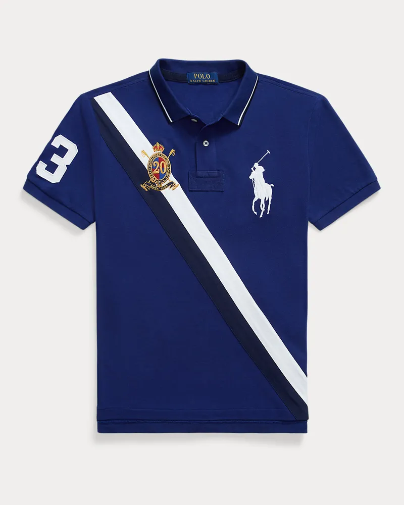 Ralph Lauren Jubiläums-Poloshirt mit Big Pony Blue