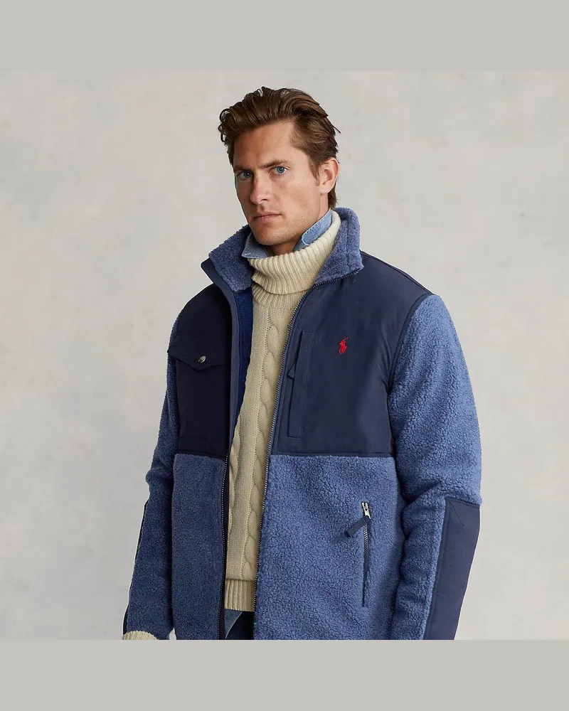 Ralph Lauren Hybrid-Jacke in Color-Block-Optik Black