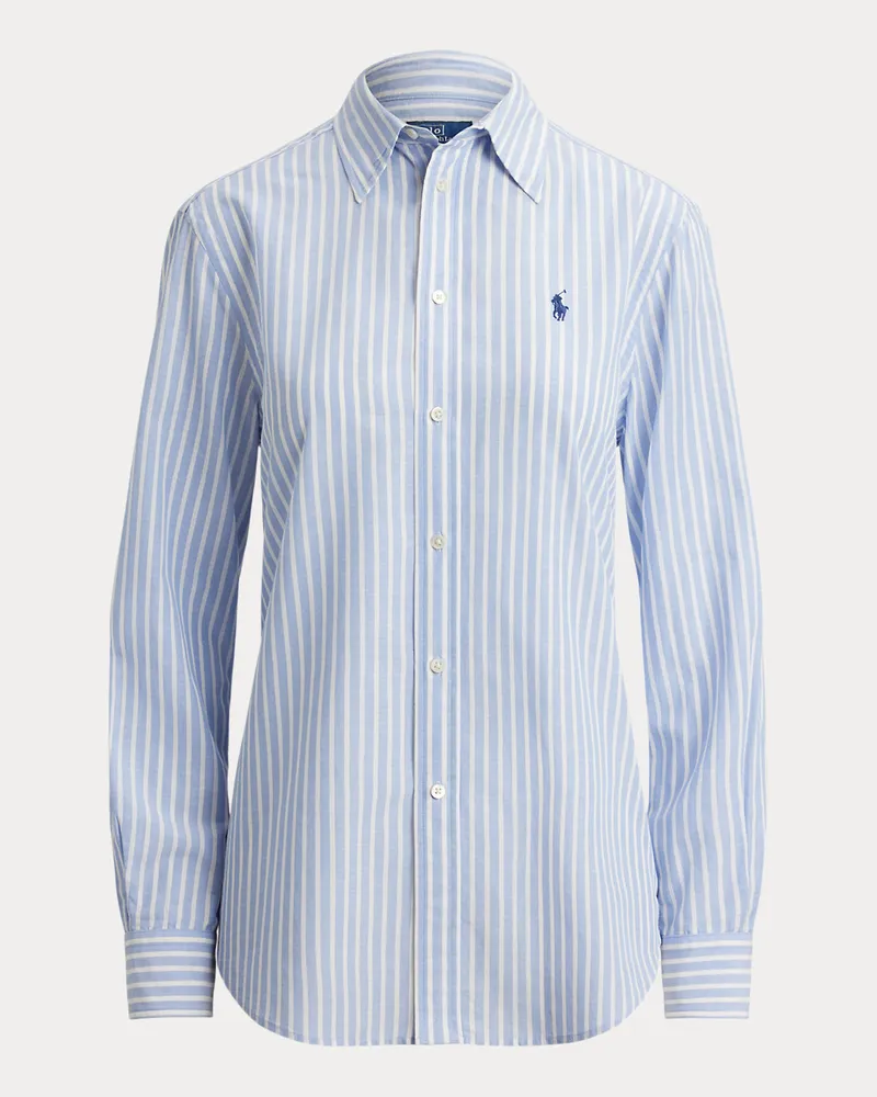 Ralph Lauren Classic-Fit Baumwoll-Leinen-Hemd Blue