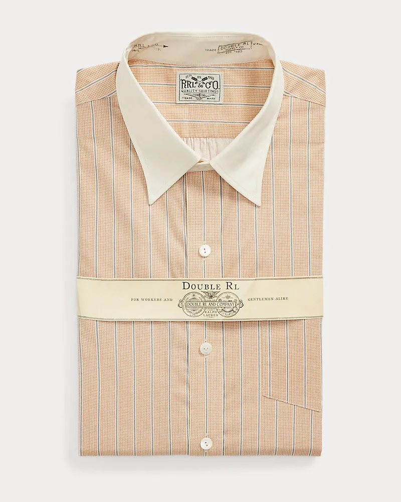 Ralph Lauren Slim-Fit Hemd mit Streifenmuster Orange
