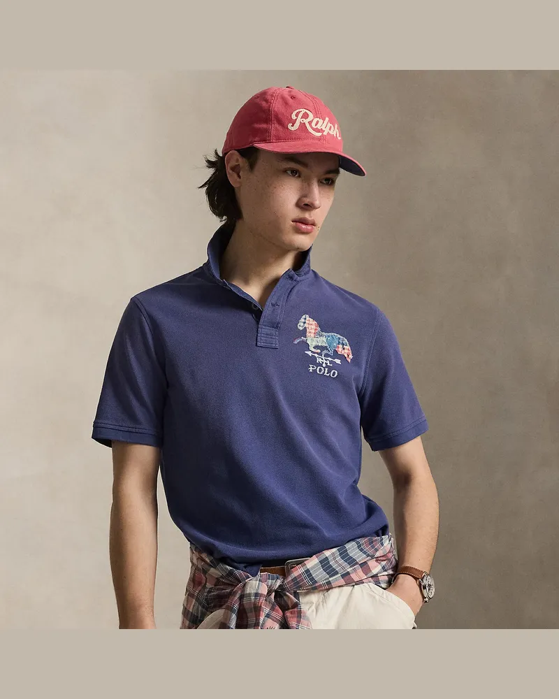 Ralph Lauren Classic-Fit Poloshirt mit Applikation Blue