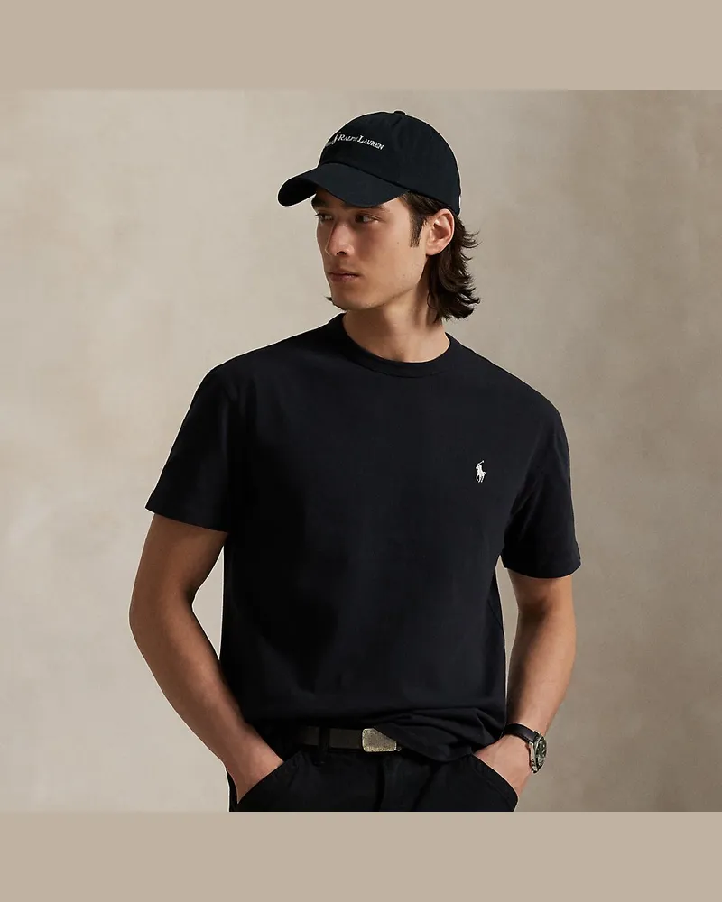 Ralph Lauren Classic-Fit Rundhals-T-Shirt aus Jersey Black