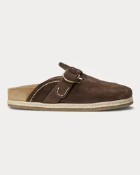 Ralph Lauren Clog-Sandale Turbach aus Wildleder Brown