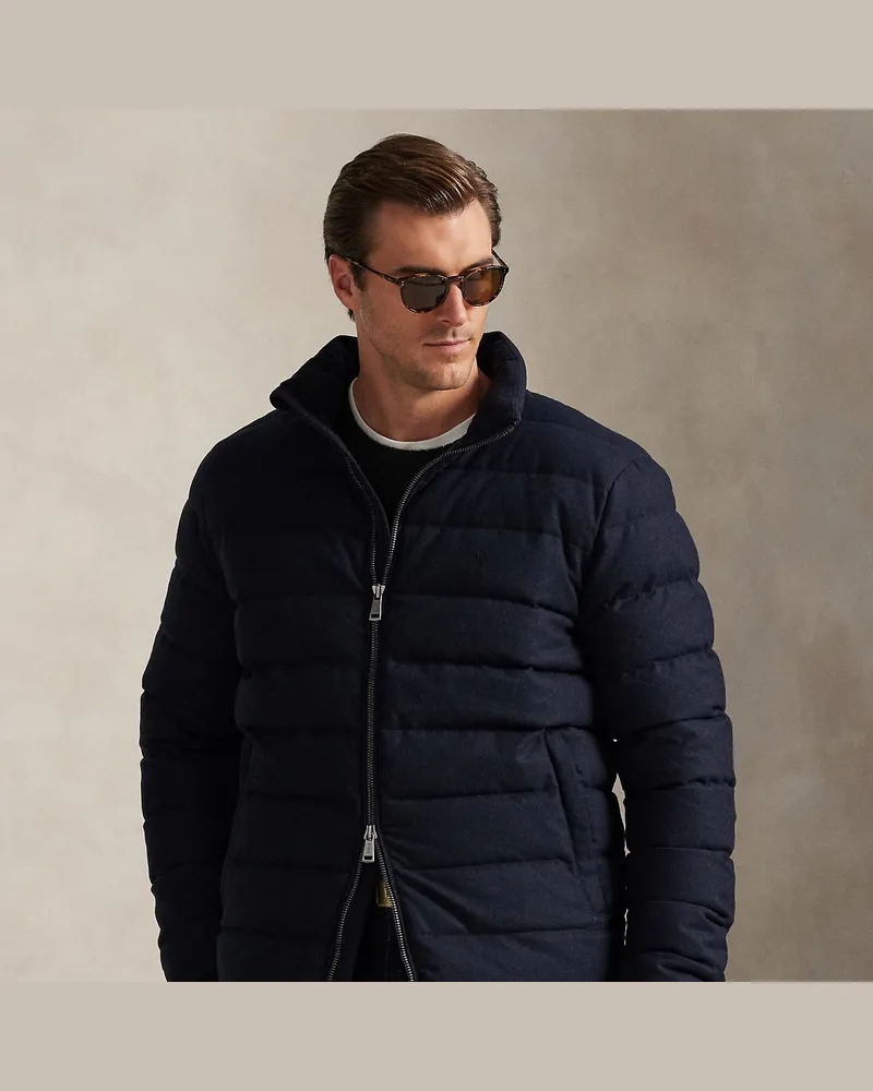 Ralph Lauren Große Größen - Die Fischgrat-Daunenjacke Colden Blue